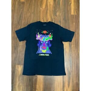 Meow Wolf Omega Mart T Shirt XL Black Graphic Psychedelic Santa Fe Art Tee
